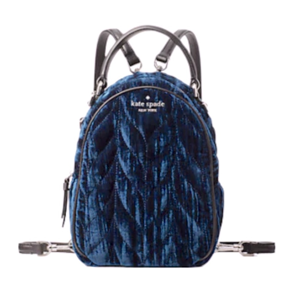 Kate spade mini velvet backpack
